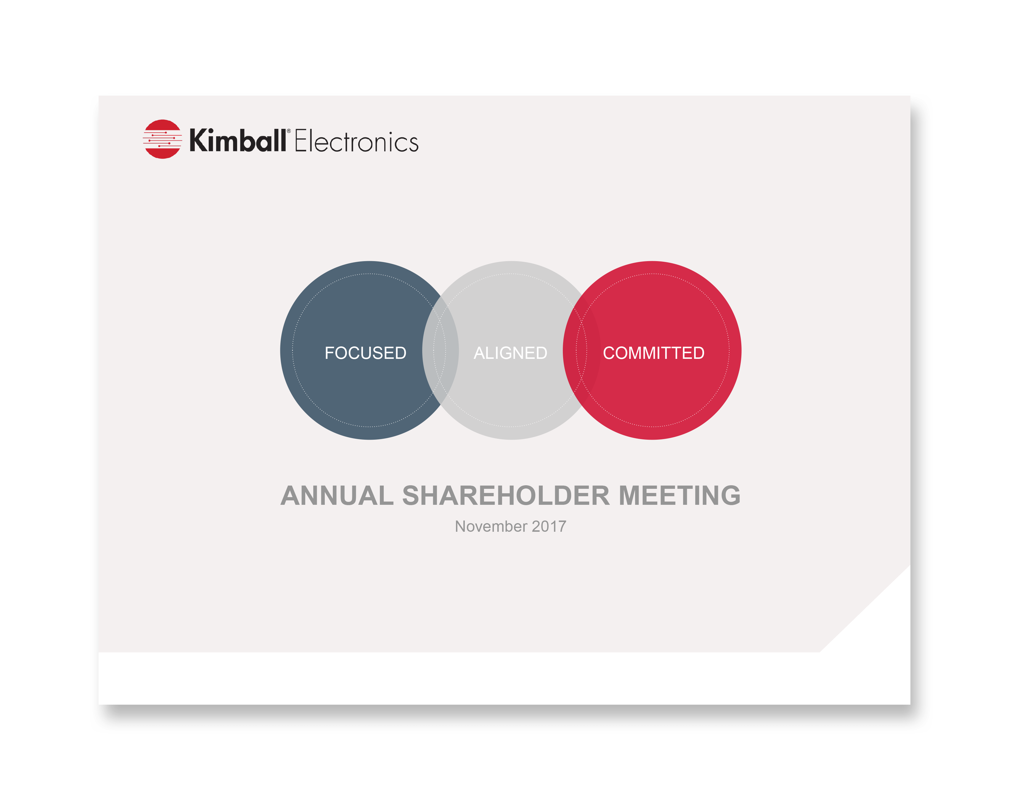 Kimball Electronics Investor Presentation